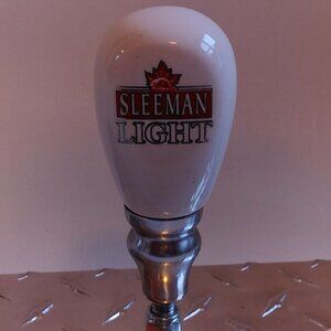 RARE SLEEMAN LIGHT BEER Tap Handle Stubby Knob Gear Shifter Bar Used
